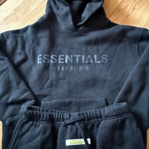 Essentials Black Hoodie